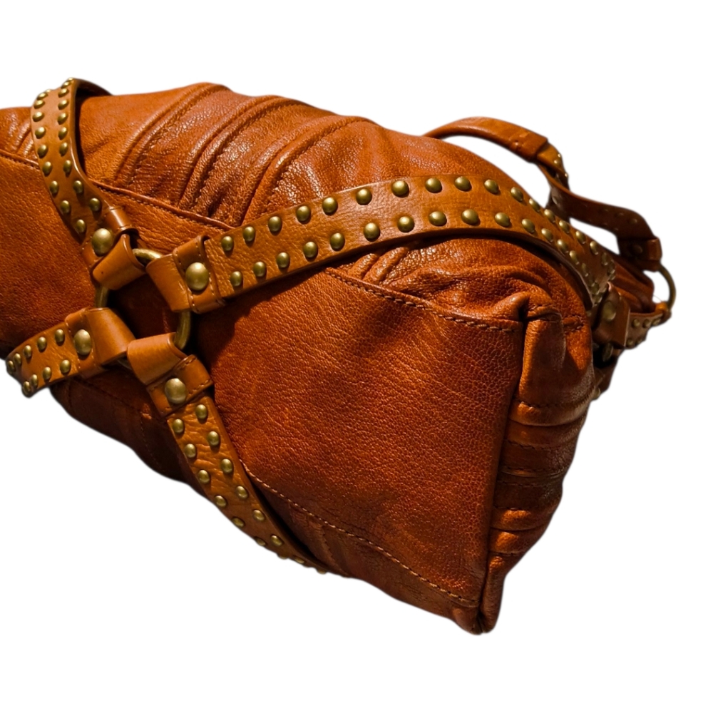 Botkier Leather Hobo Shoulder Bag in Cognac Brown - Picture 11 of 16